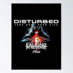 Disturbed 2024 Tour art retro Poster RB0301