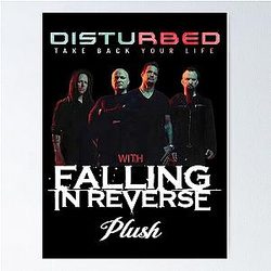 Disturbed 2024 Tour art Poster RB0301