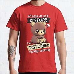 Disturbed bear Classic T Shirt RB0301
