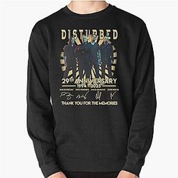 Disturbed Band 29th Anniversary 1994 2023 Thank You For The Memories Pullover Sweatshirt RB0301
