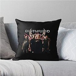 Disturbed   Rock Band Tee Ten Thousand Fists Throw Pillow RB0301