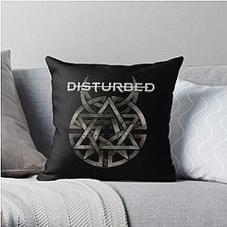 Disturbed logo Throw Pillow RB0301