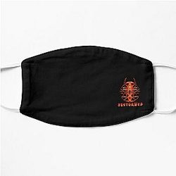 heavy metal disturbed band Flat Mask RB0301