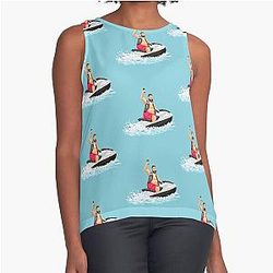 DJ Khaled Jetski Pixel Art H3H3Productions Sleeveless Top
