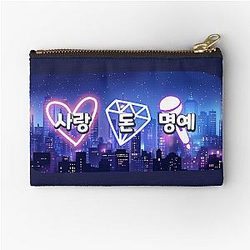 SEVENTEEN ft. DJ Khaled - LOVE MONEY FAME - Neon Nightscape Zipper Pouch