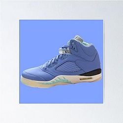 New Air DJ Khaled 2023 Cornflower Blue Sneakers Poster