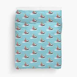 DJ Khaled Jetski Pixel Art Duvet Cover
