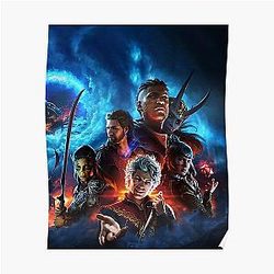 baldurs gate 3 game, baldurs gate iii  BOOOOOM Poster RB1210