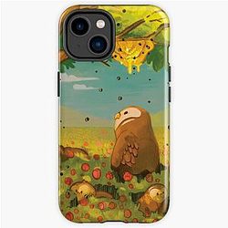 Owlbear in summer field iPhone Tough Case RB1210