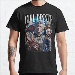 Vintage Retro Astarion Girl Dinner Classic T-Shirt RB1210