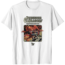 Dungeon & Dragon 1974 DnD White T-shirt