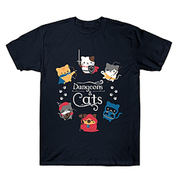 Dungeons & Cats Tee NTAN2204 Dungeons &amp; Dragons T-Shirt