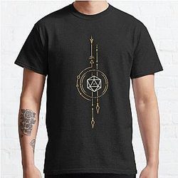 Sacred Geometry Minimalist Polyhedral D20 Dice Classic T-Shirt RB1210