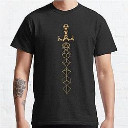 Dice Set Sword Tabletop RPG Gaming Classic T-Shirt RB1210
