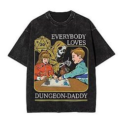Daddy Fantasy PTTT0408 Washed Dungeons & Dragons T-Shirt