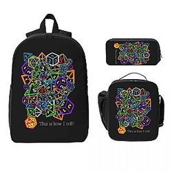 This Is How I Roll Dungeon And Dragon Backpack Set 