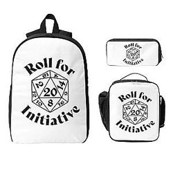 Roll For Initiative Dungeon And Dragon Backpack Set 