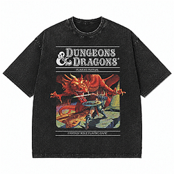Players Manual Red Dragon Vintage LA1308 Dungeons &amp; Dragons T-Shirt