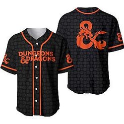 Logo Pattern PTTT1708  Dungeons and Dragons Baseball Jersey