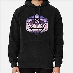 Purple Sky Dragon D20 Pullover Hoodie RB1210
