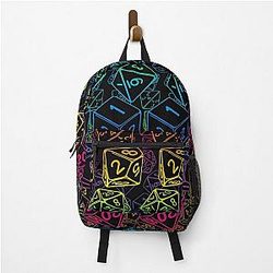 Dice Pattern D20 Rainbow Backpack RB1210