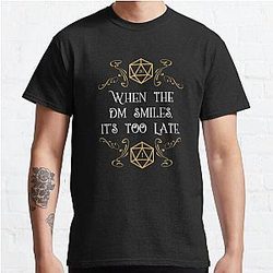 When the Master Smiles It's Too Late 20 Sided Dice Classic T-Shirt RB1210
