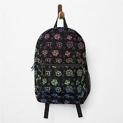 d20 Rainbow D&amp;D Dice Backpack RB1210