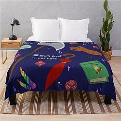 TAZ Pattern in Blue Throw Blanket RB1210