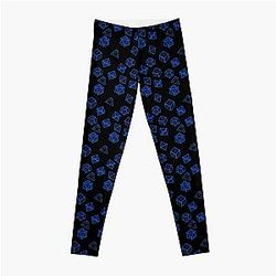 It's Raining Blue Dice  Leggings RB1210