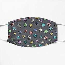 Dungeons and Dragons Dice Pattern Flat Mask RB1210