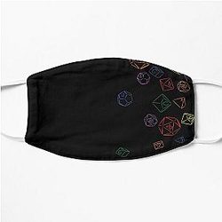 Rainbow Cascading Dice Flat Mask RB1210