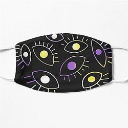 Eyes of the Void - Nonbinary Pride Flat Mask RB1210