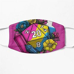 Pride Pansexual D20 Tabletop RPG Gaming Dice Flat Mask RB1210