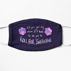 Roll for Initiative - Purple Flat Mask RB1210