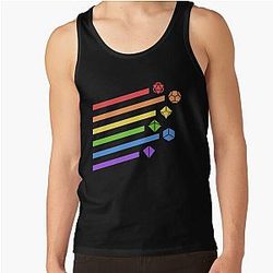 Rainbow Dice Set Tabletop RPG Gaming Tank Top RB1210
