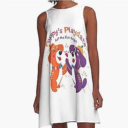 dogday Laissez le plaisir commencer une robe de ligne