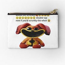 Scrunkly dogday Pochette à fermeture éclair