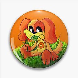 Dogday manger de l'herbe Épingle