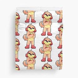 Confident DogDay Duvet Cover