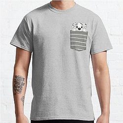 Dog In Pocket T-Shirts - Cute Dog Puppy Pocket T-shirt | Hoodies| Mask| Hoodies Classic T-Shirt RB1011