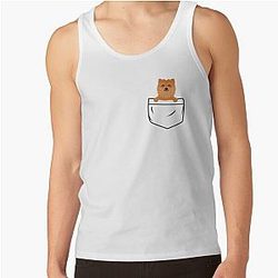 Dog In Pocket Tank Tops - Dog in pocket Tank Top RB1011