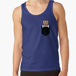 Dog In Pocket Tank Tops - Dog in pocket Tank Top RB1011