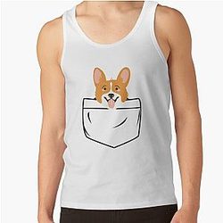 Dog In Pocket Tank Tops - Dog in pocket Tank Top RB1011