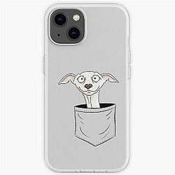 Dog In Pocket Cases - Funny Sighthound Greyhound Dog In Pocket iPhone Soft Case RB1011