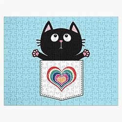 Dog In Pocket Puzzles - cat in your pocket   Jigsaw Puzzle RB1011