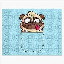 Dog In Pocket Puzzles - Dog in pocket  Jigsaw Puzzle RB1011