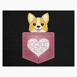 Dog In Pocket Puzzles - Dog in pocket Jigsaw Puzzle RB1011