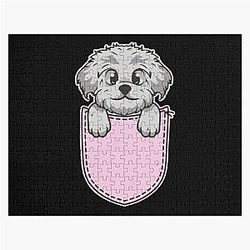 Dog In Pocket Puzzles - dog in pocket girls womens    Jigsaw Puzzle RB1011