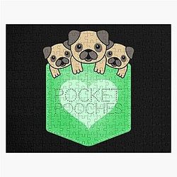 Dog In Pocket Puzzles - Dog in pocket Jigsaw Puzzle RB1011