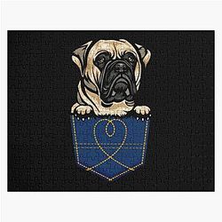 Dog In Pocket Puzzles - Dog In Pocket 3  Mint Minz   Jigsaw Puzzle RB1011